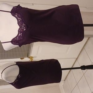 4/$30 Purple Lacy Camisole - Size Medium